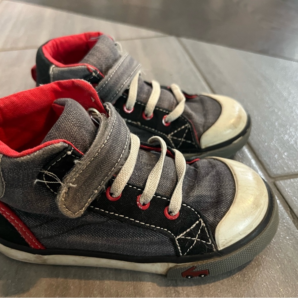 See Kai Run Kids' Sneakers - Gray and Red